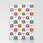 Colorful Checkerboard 80s - Pastel Colors Stationery Card Gallery Image 2