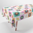 Colorful Checkerboard 80s - Pastel Colors Tablecloth Gallery Image 1