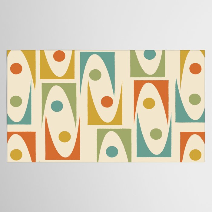 Mid Century Modern Ornaments  Tablecloth Gallery Image 2