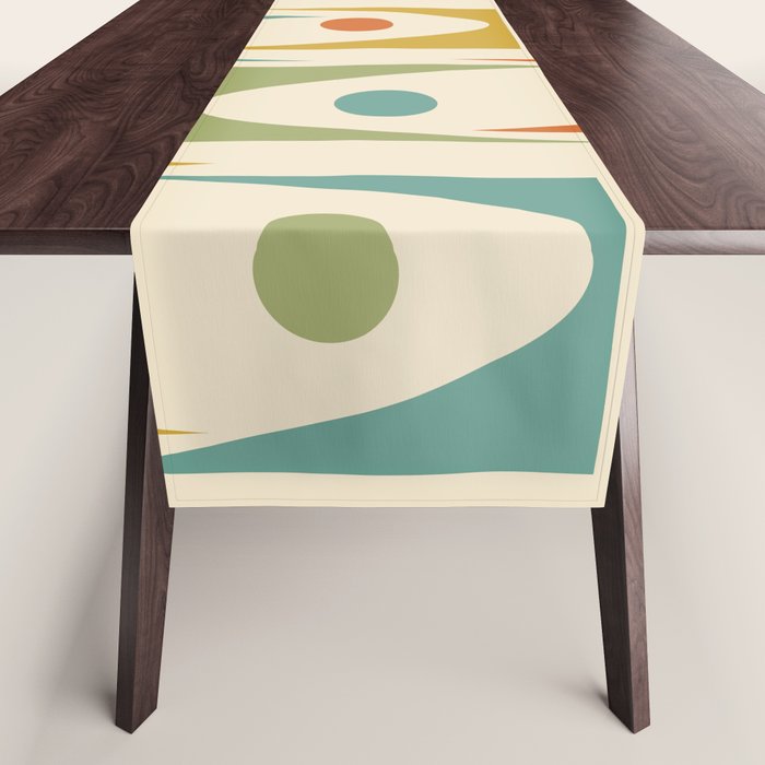 Mid Century Modern Ornaments  Table Runner Gallery Image 1