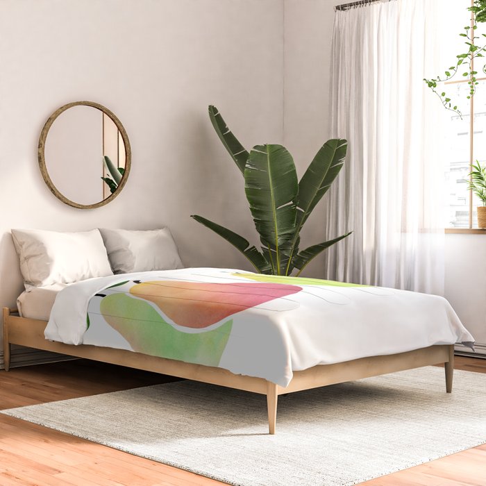 Watercolor Pears / Fruit Illustration Comforter Gallery Image 2