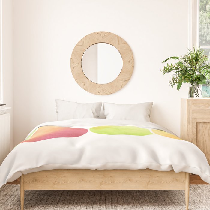 Watercolor Pears / Fruit Illustration Duvet Cover Gallery Image 3