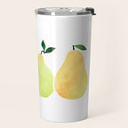 Watercolor Pears / Fruit Illustration Travel Mug Gallery Image 2