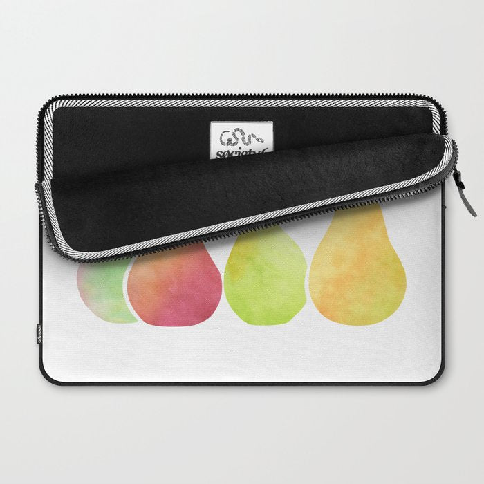 Watercolor Pears / Fruit Illustration Laptop Sleeve Gallery Image 2