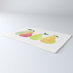 Watercolor Pears / Fruit Illustration Rug Gallery Image 3