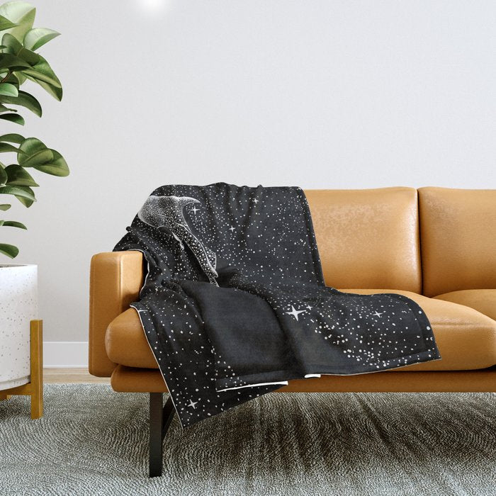 Star Eater (Black Version) Throw Blanket Gallery Image 1
