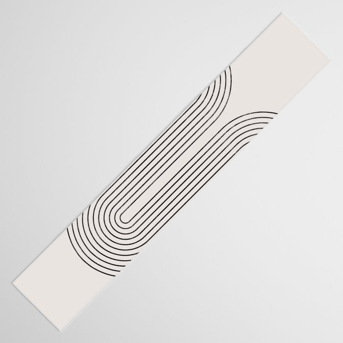 Mid-Century Modern No.28 - Woodblock Print Table Runner Gallery Image 3