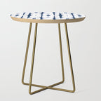 Shibori Stripes 4 Indigo Blue Side Table Gallery Image 1