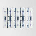 Shibori Stripes 4 Indigo Blue Rug Gallery Image 2