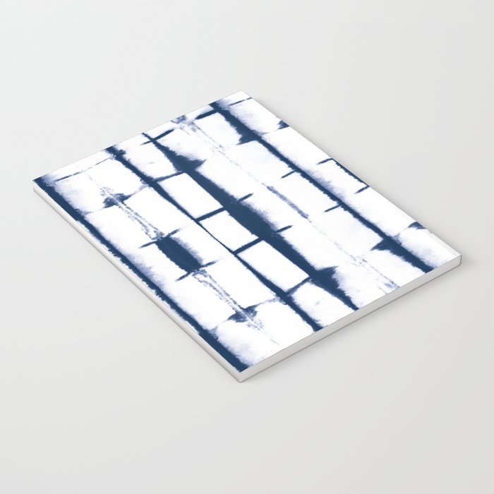 Shibori Stripes 4 Indigo Blue Notebook Gallery Image 3
