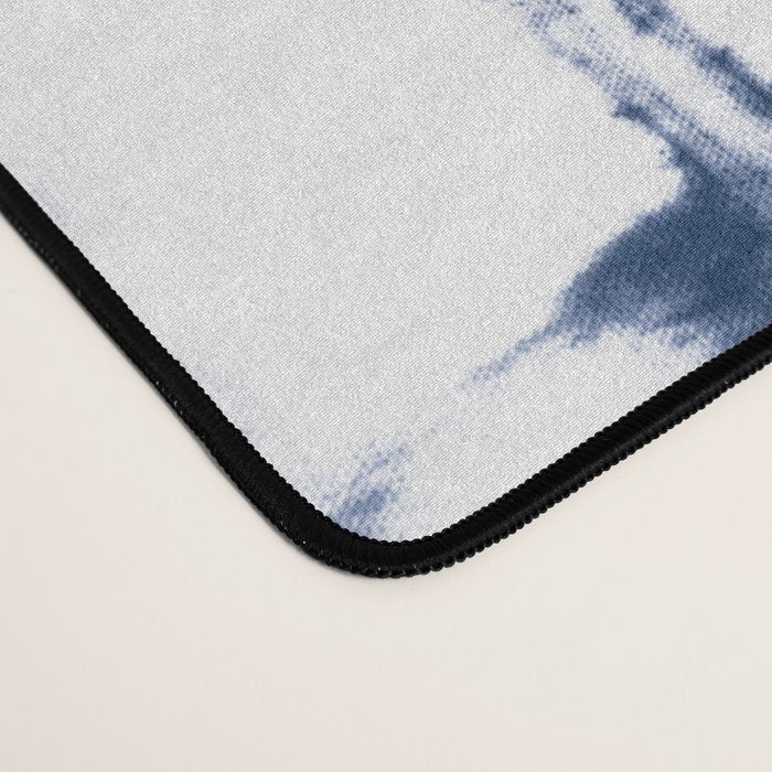 Shibori Stripes 4 Indigo Blue Desk Mat Gallery Image 4
