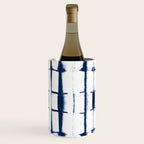 Shibori Stripes 4 Indigo Blue Wine Chiller Gallery Image 3