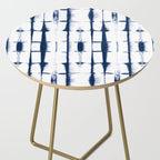 Shibori Stripes 4 Indigo Blue Side Table Gallery Image 2