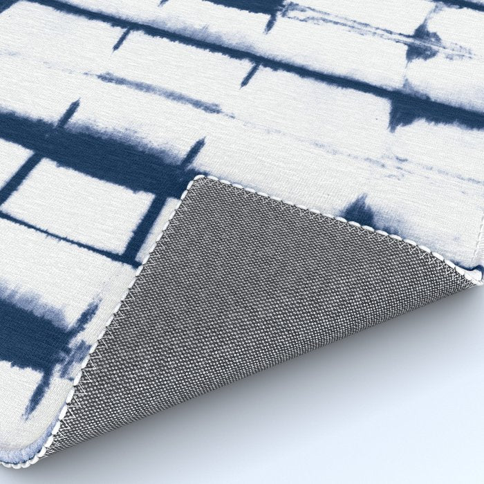 Shibori Stripes 4 Indigo Blue Rug Gallery Image 4