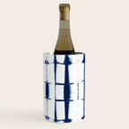 Shibori Stripes 4 Indigo Blue Wine Chiller Gallery Image 2