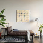 Shibori Stripes 4 Indigo Blue Wood Wall Art Gallery Image 2