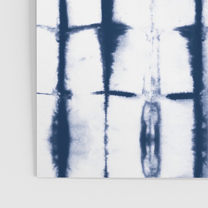 Shibori Stripes 4 Indigo Blue Poster Gallery Image 3