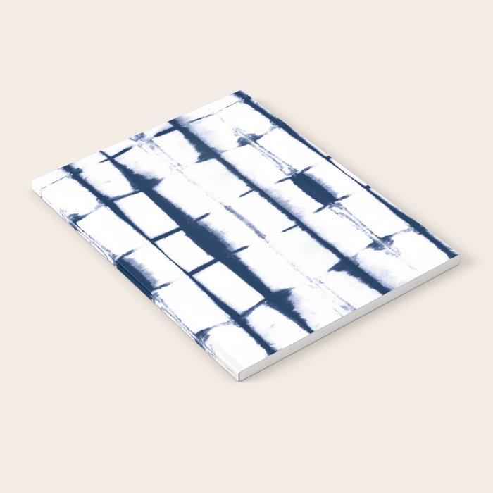 Shibori Stripes 4 Indigo Blue Notebook Gallery Image 2