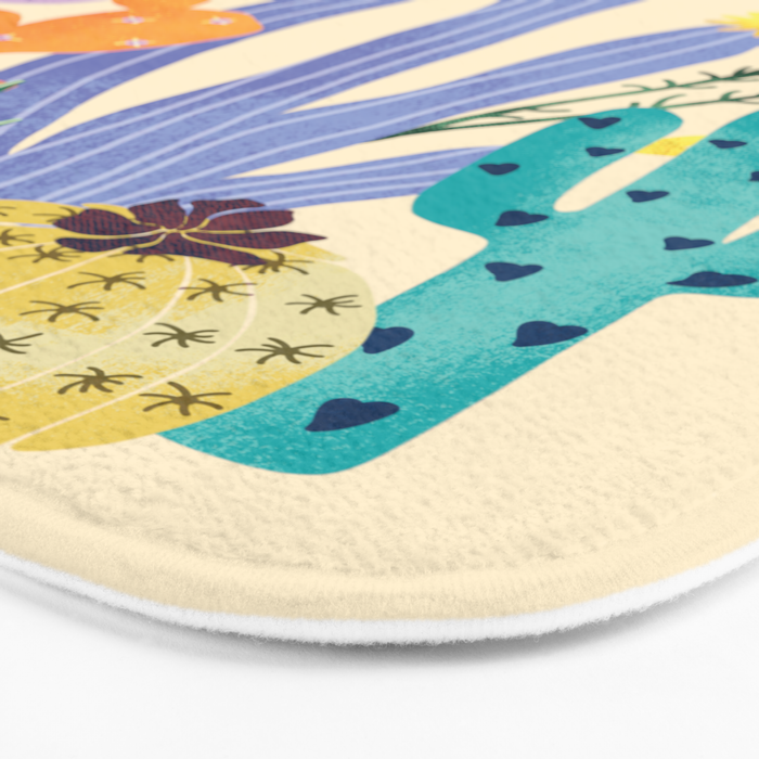 Cactus Blooms Bath Mat Gallery Image 3