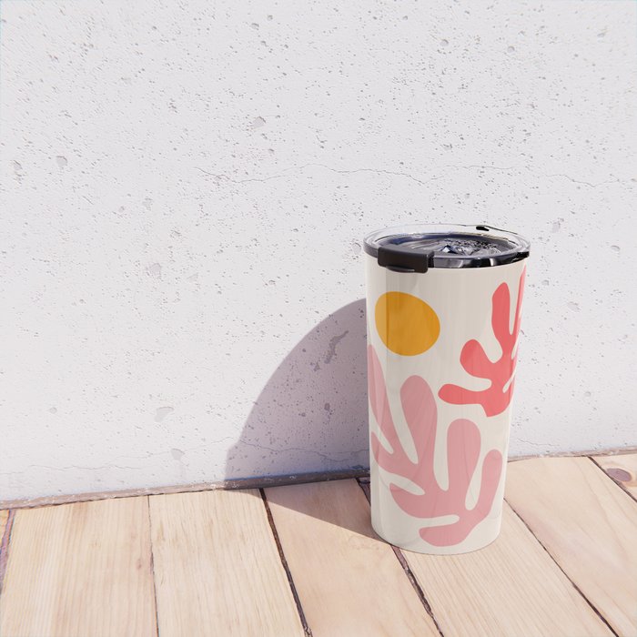 Henri Matisse - Leaves - Blush Travel Mug Gallery Image 4