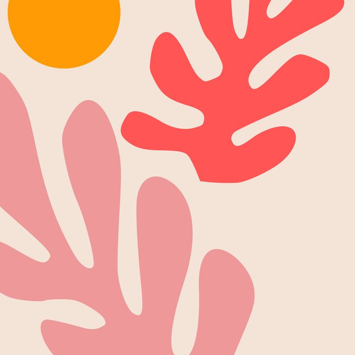 Henri Matisse - Leaves - Blush Coffee Mug Gallery Image 2