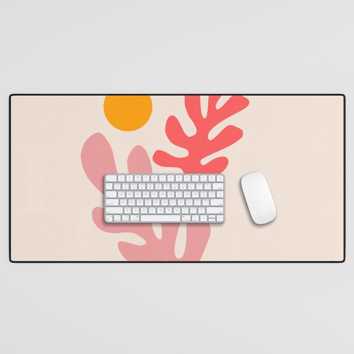 Henri Matisse - Leaves - Blush Desk Mat Gallery Image 1