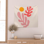 Henri Matisse - Leaves - Blush Wall Tapestry Gallery Image 2