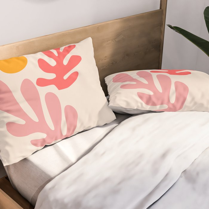 Henri Matisse - Leaves - Blush Pillow Sham Gallery Image 2