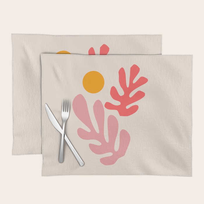 Henri Matisse - Leaves - Blush Placemat Gallery Image 1