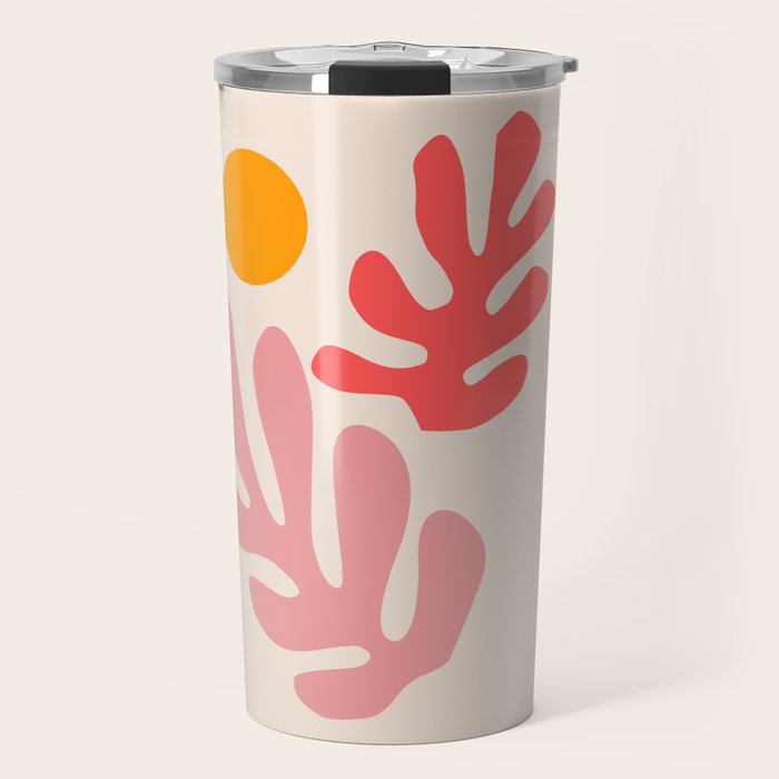 Henri Matisse - Leaves - Blush Travel Mug Gallery Image 1