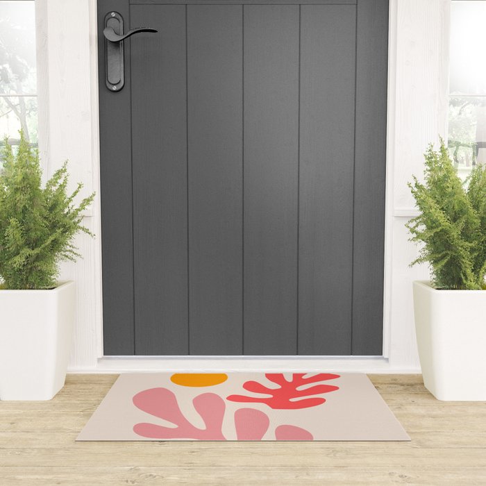 Henri Matisse - Leaves - Blush Welcome Mat Gallery Image 3
