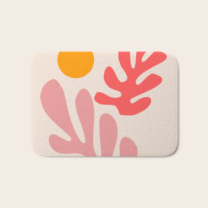 Henri Matisse - Leaves - Blush Bath Mat Gallery Image 1