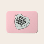 Cancer Conversation Heart Bath Mat Gallery Image 1