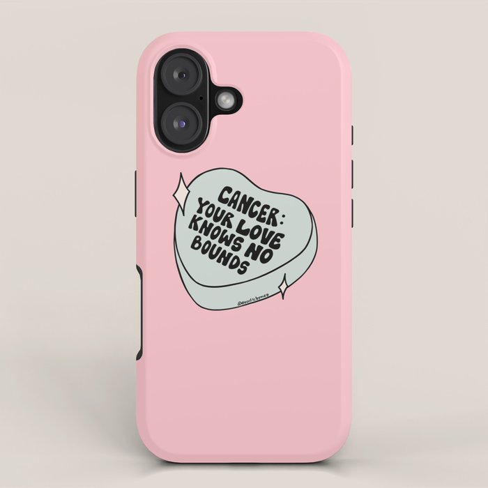 Cancer Conversation Heart iPhone Case Gallery Image 1