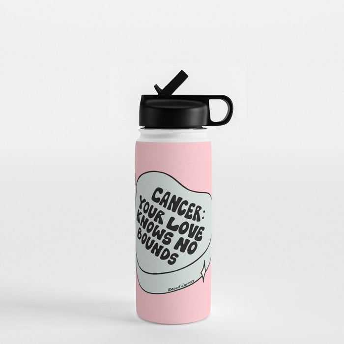 Cancer Conversation Heart Water Bottle Gallery Image 1