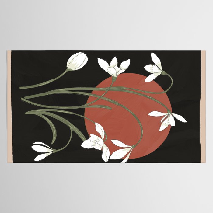 Beautiful Snowdrop Flowers 1 Tablecloth Gallery Image 2