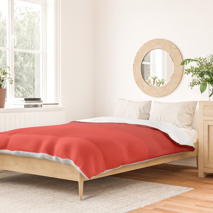 Red Striped Color Gradient Duvet Cover Gallery Image 2