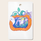 Halloween Pumpkin Graveyard Cutting Board Gallery Image 1