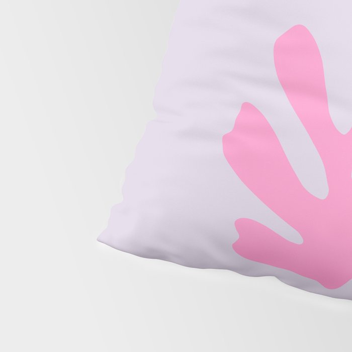 Lavender Abstract Leaves Modern Minimalistic Vintage Cut Outs Pillow Sham Gallery Image 4
