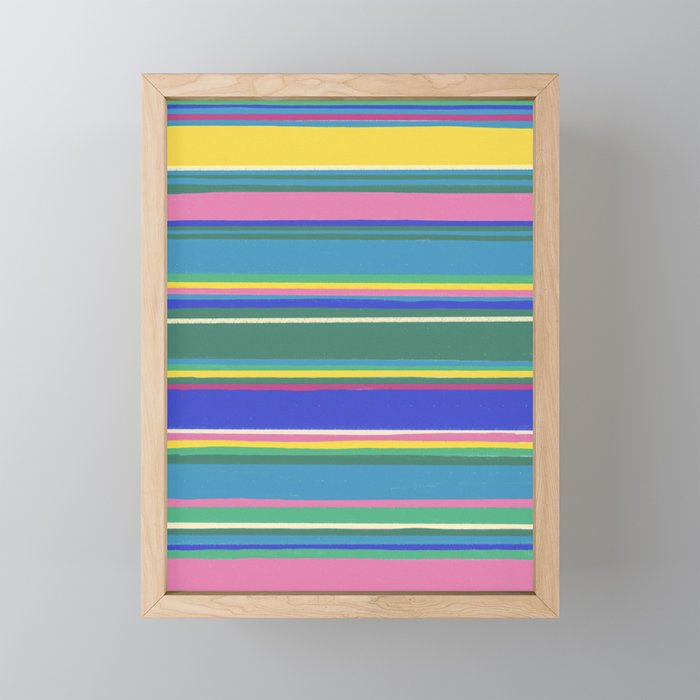 Folk abstract pattern  #2 Mini Art Print Gallery Image 1
