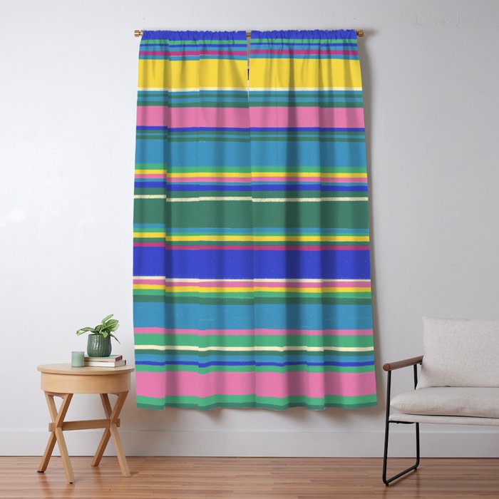Folk abstract pattern  #2 Window Curtain Gallery Image 5
