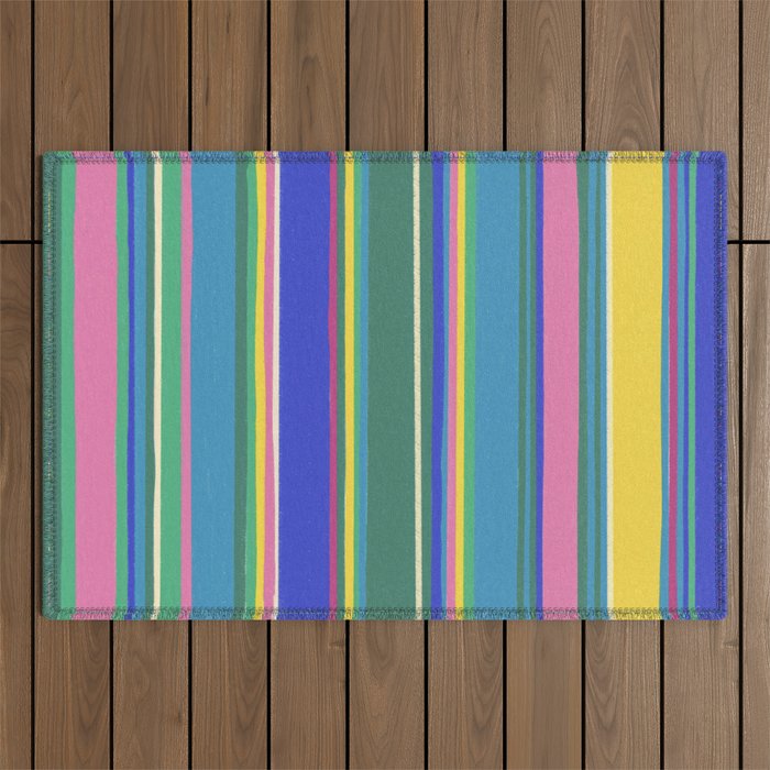 Folk abstract pattern  #2 Outdoor Rug Gallery Image 1