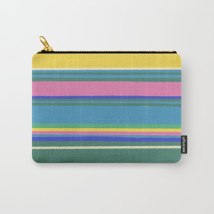 Folk abstract pattern  #2 Carry All Pouch Gallery Image 1