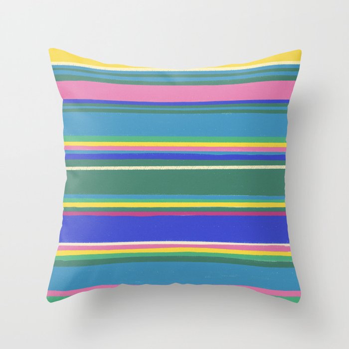 Folk abstract pattern  #2 Throw Pillow Gallery Image 6