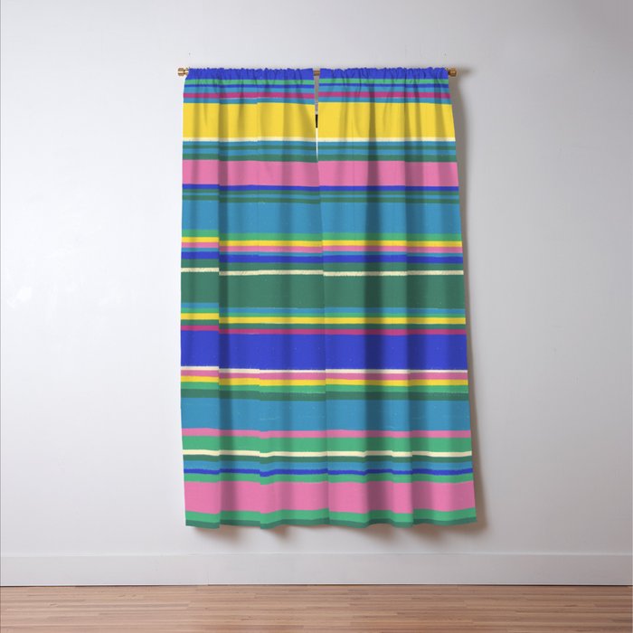 Folk abstract pattern  #2 Window Curtain Gallery Image 3