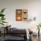 Catpuccino 2x2 Wood Wall Art Gallery Image 2
