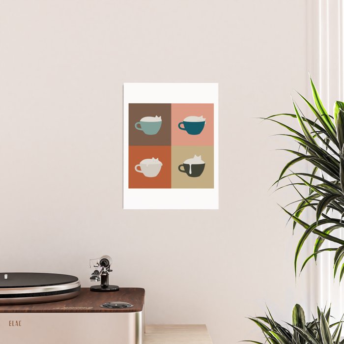 Catpuccino 2x2 Poster Gallery Image 2