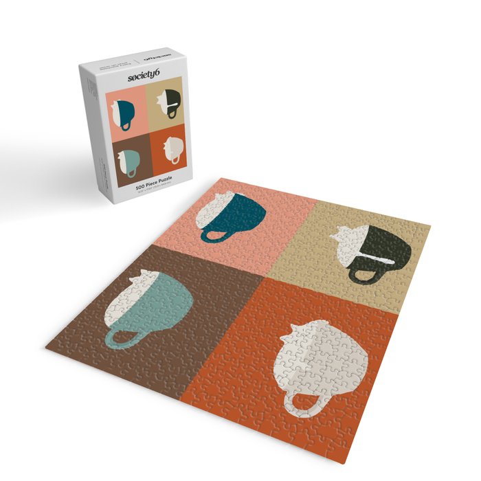 Catpuccino 2x2 Jigsaw Puzzle Gallery Image 2