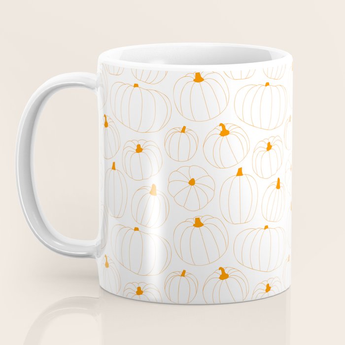 Autumn pumpkin vegetable pattern Coffee Mug Gallery Image 3
