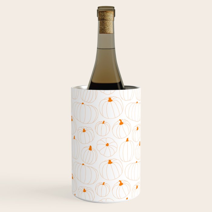 Autumn pumpkin vegetable pattern Wine Chiller Gallery Image 1